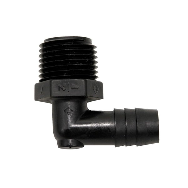 Valterra ELBOW MALE ADAPTER, 90 DEGREES 1/2IN MPT X 1/2IN BARB RF846 - main